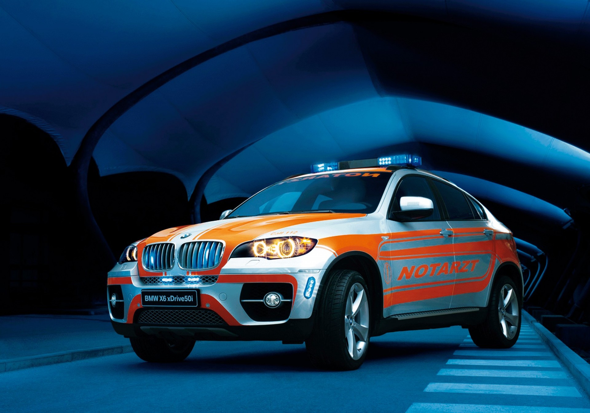 Sonderfahrzeuge Funktionsfolie BMW X6 Notarzt